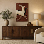 Running Deer Canvas Wall Art –  20 × 30 Inch