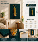 Majestic Leopard Canvas Wall Art – 20x30 Inch