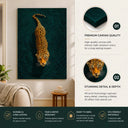 Majestic Leopard Canvas Wall Art – 20x30 Inch