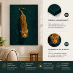 Majestic Leopard™ Canvas Close-Up Detail | Yomi Living