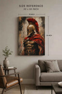 Roman Spartan Wall Art Canvas – Cinematic Warrior Artwork for Modern Interiors