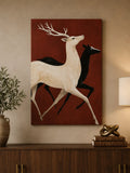 Running Deer Canvas Wall Art –  20 × 30 Inch