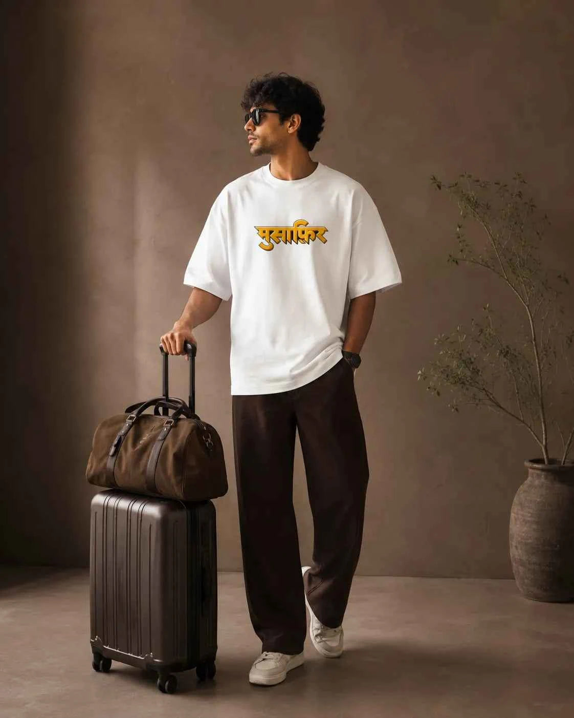 Musafir Oversized T-Shirt – 260 GSM Premium Terry Cotton | Unisex