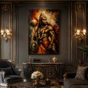 Hanuman Warrior Canvas Art – 20x30 inch