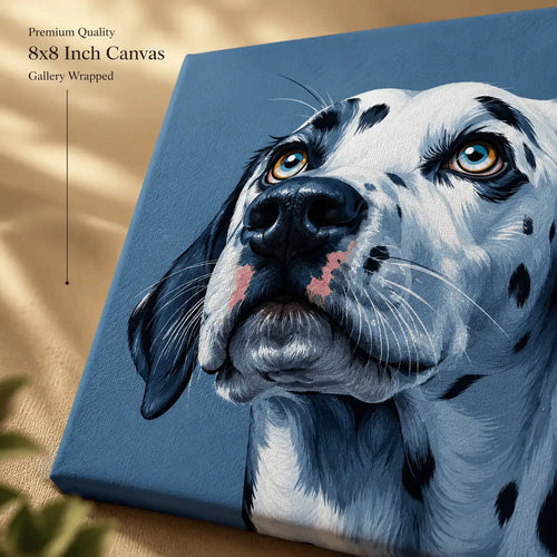 Dalmatian Dog Premium Canvas Wall Art | 8x8 Inch Cute Pet Painting Yomi Living
