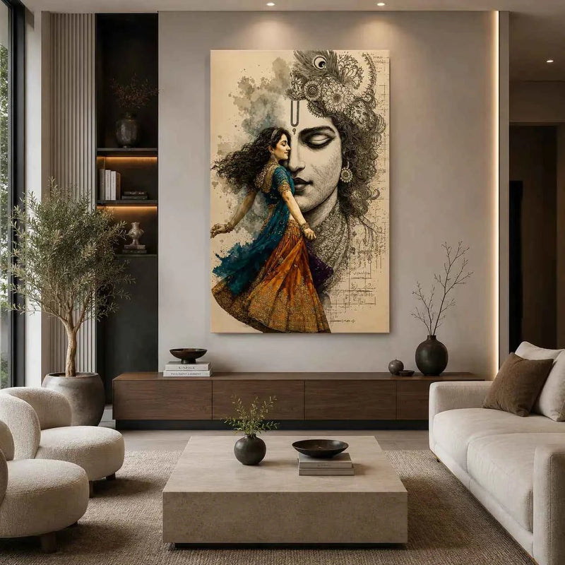 Divine Krishna Canvas Wall Art – Premium 20x30 Inch Print My Store 2