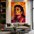 Michael Jackson Pop Art Canvas Wall Painting | Premium 20x30 Inch Modern Music Artwork Yomi Living