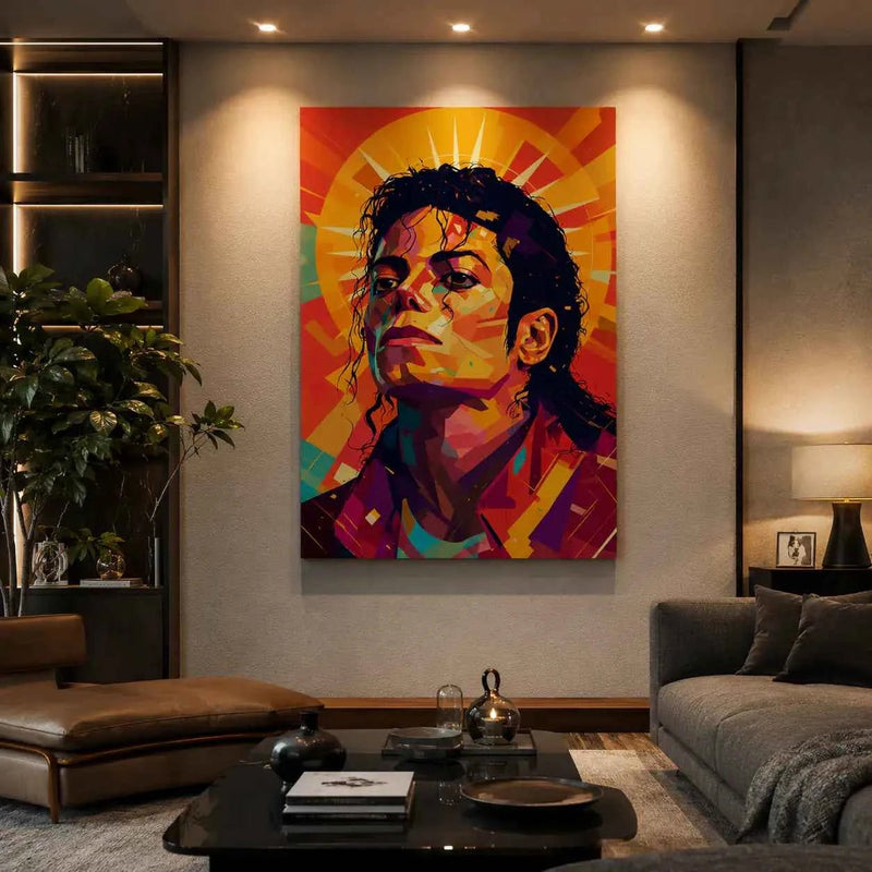 Michael Jackson Pop Art Canvas Wall Painting | Premium 20x30 Inch Modern Music Artwork Yomi Living