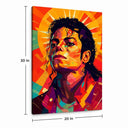 Michael Jackson Pop Art Canvas Wall Painting | Premium 20x30 Inch Modern Music Artwork Yomi Living