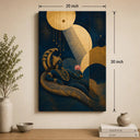 Modern Vishnu Canvas Painting for Office & Living Room |20 Inch X 30 Inch Yomi Living