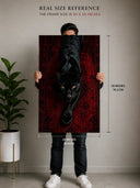 Shadow Predator™ – Premium Black Panther Canvas Wall Art | 20x30 Inch Yomi Living