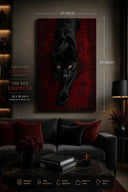 Shadow Predator™ – Premium Black Panther Canvas Wall Art | 20x30 Inch Yomi Living