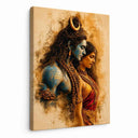 Shiv Parvati Canvas wall art - Premium 20x30 Inch Wall Art Yomi Living