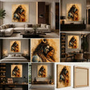 Shiv Parvati Canvas wall art - Premium 20x30 Inch Wall Art Yomi Living