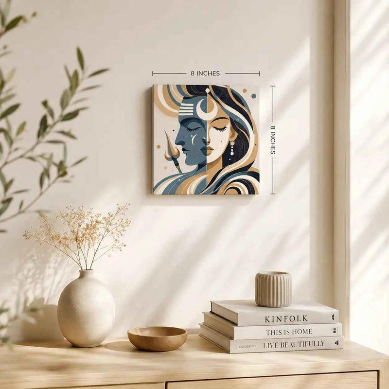 Shiv Shakti™ Abstract Spiritual Canvas Art Yomi Living