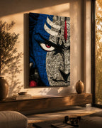 Shiva Rage Premium Canvas Wall Art | 20 inch by 30 inch Yomi Living