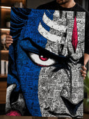 Shiva Rage Premium Canvas Wall Art | 20 inch by 30 inch Yomi Living