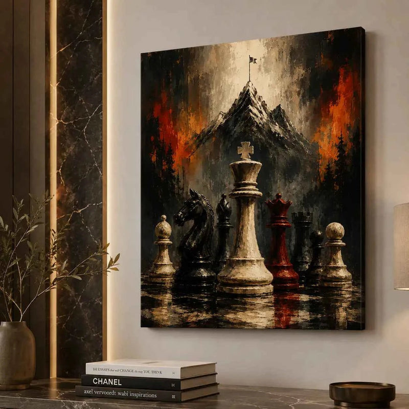 The King’s Gambit™ Premium Canvas Wall Art | 20x30 Luxury Framed Print My Store 2