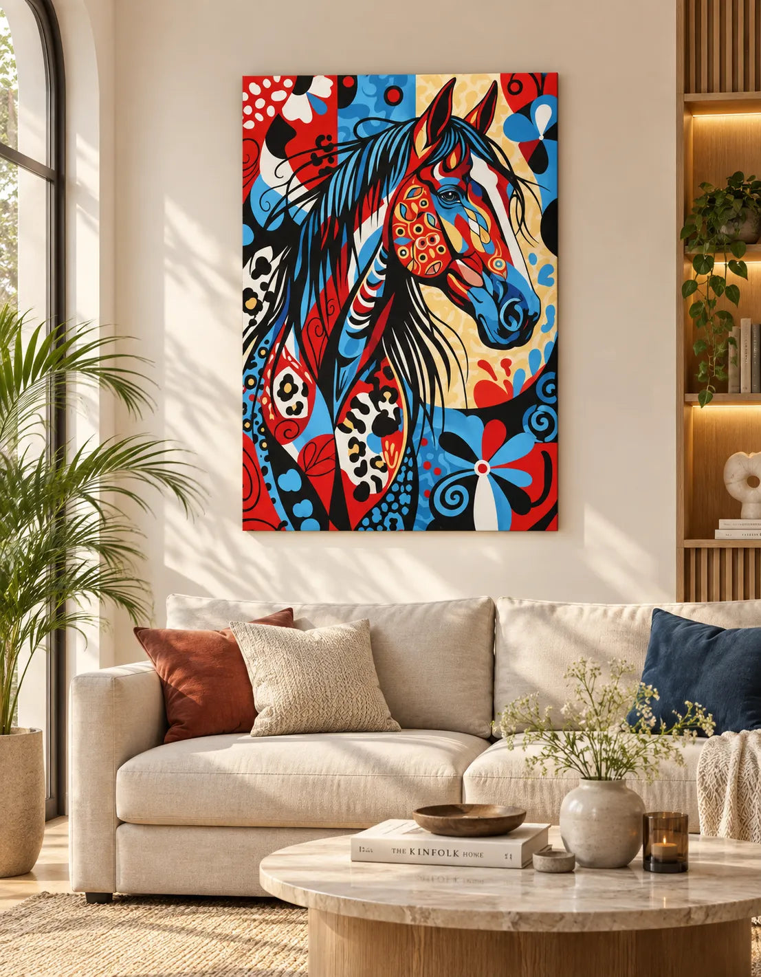 Majestic Pop Art Horse Canvas Wall Art | 20 × 30 Inch