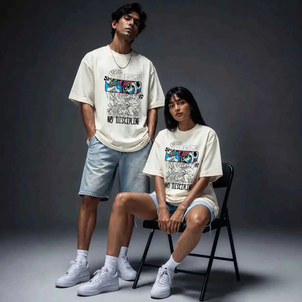 No Discipline™ Oversized Terry Cotton T-Shirt