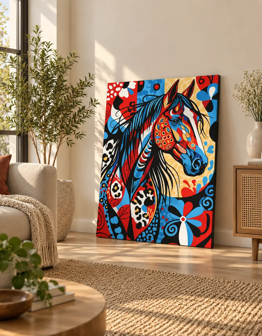 Majestic Pop Art Horse Canvas Wall Art | 20 × 30 Inch