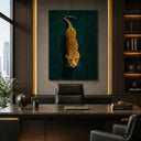 Majestic Leopard Canvas Wall Art – 20x30 Inch